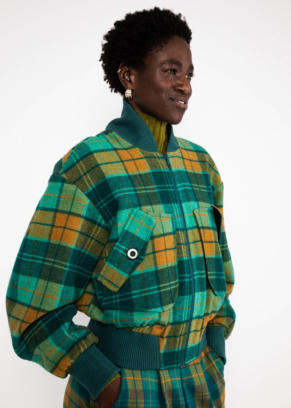 Blutsgeschwister The Blenley Sassy Check Blouson Jacket