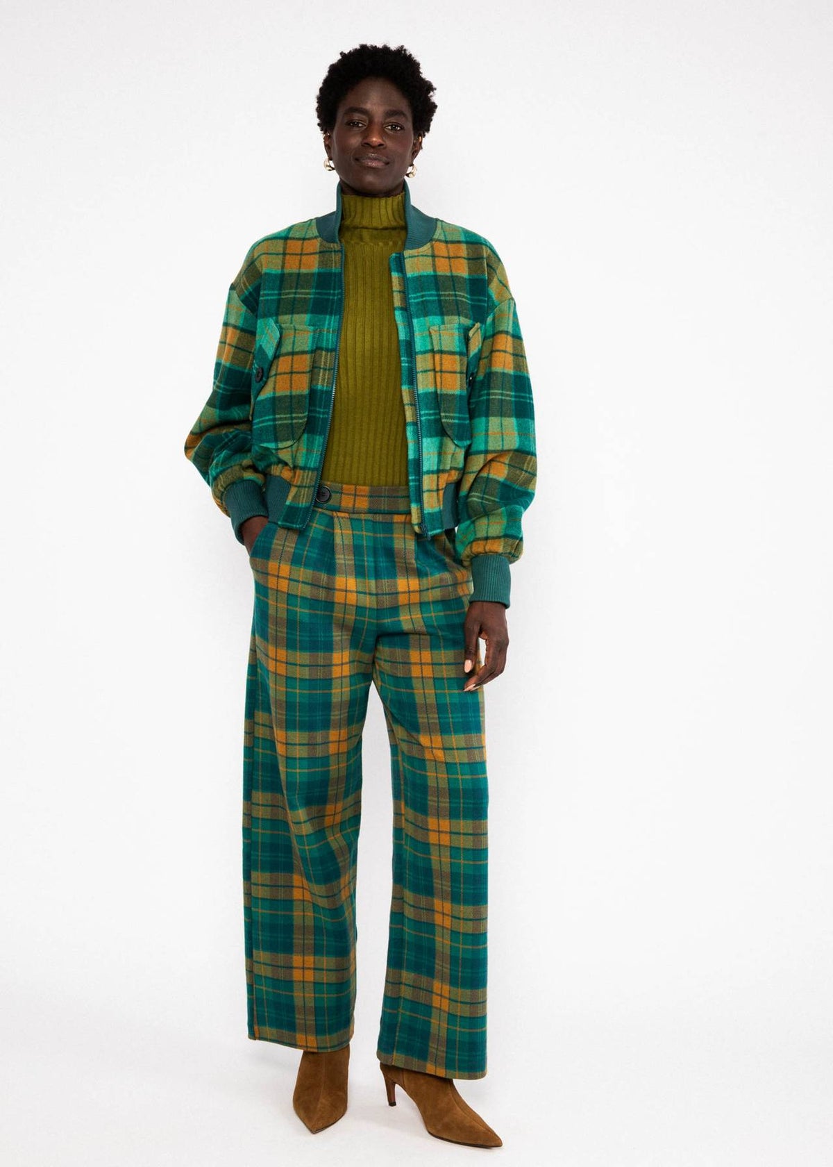 Blutsgeschwister The Blenley Sassy Check Blouson Jacket