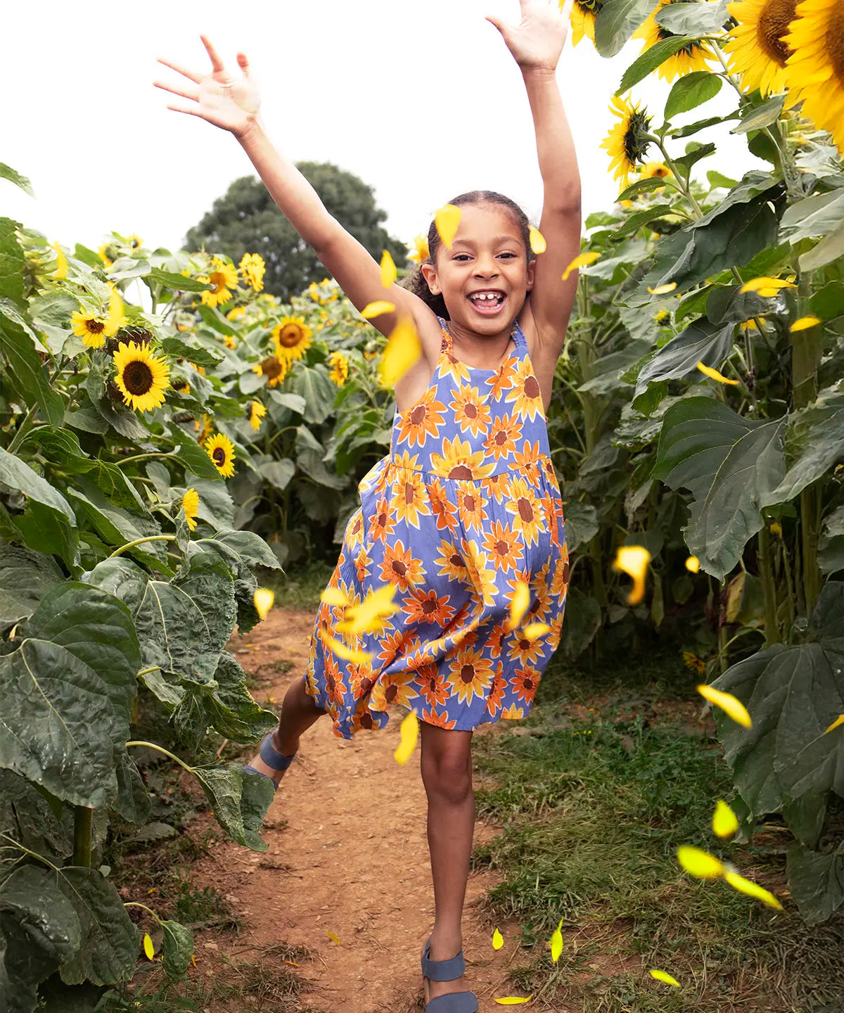 sunflower skater dress Sunflower Dress,Skater Dress, Kawaii Dress,Summer Dress,Cute Dress,Flower pattern dress,Sunflower Patchwork Dress,Thanksgiving DressFall