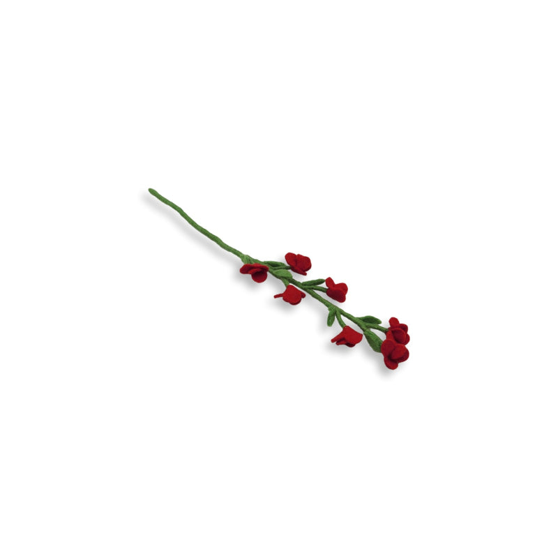 Frida Feeling Fairtrade Felt Flowering Branch Red