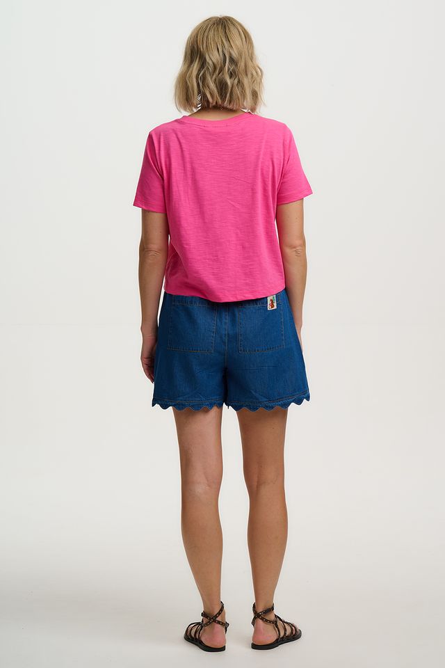 Sugarhill Brighton Hot Pink Shelby Boxy T-shirt – Kaleido