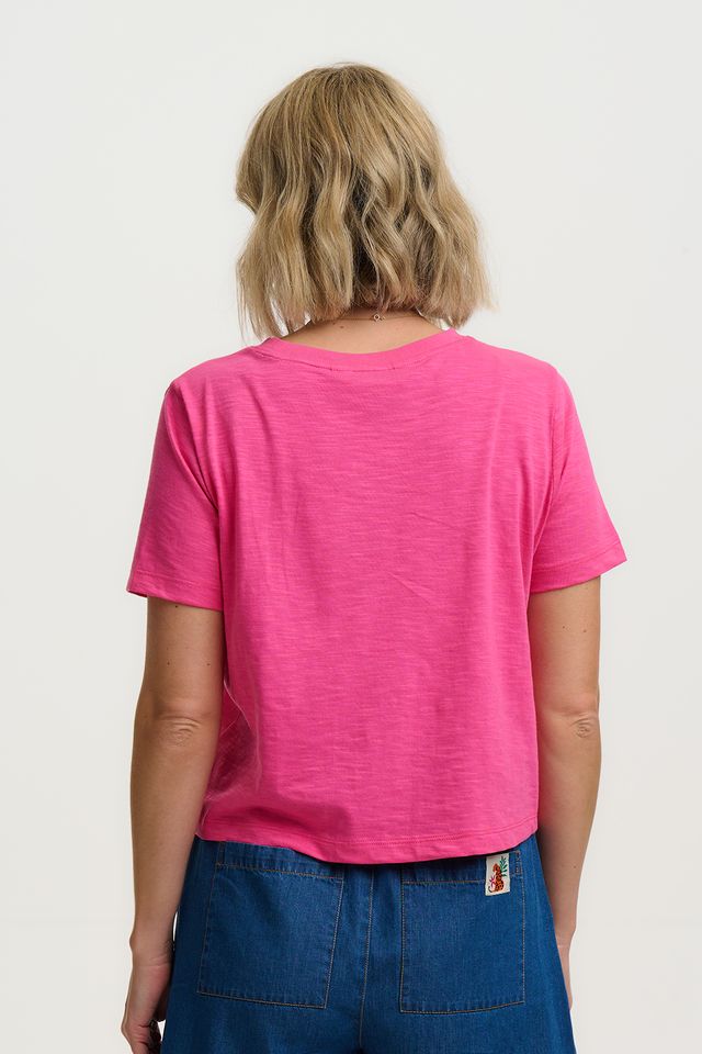 シャツ sugarhill shirt pink size2 Sugarhill Brighton Hot Pink Shelby Boxy T-shirt – Kaleido